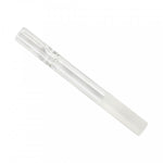 3" Clear Glass Cig Bat W/Frosted Tip